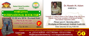 HIBF - 2016 - Dr. HusseinAdam